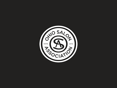 Ohio Salon Association Seal brand brand identity branding branding agency cosmotology design graphic icon identity logo mark monogram salon seal seals typography vector