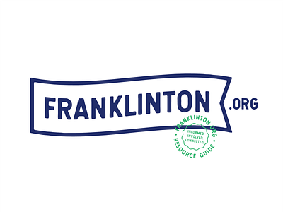 Franklinton.org brand branding branding and identity design graphic icon logo mark mark icon symbol typography vector