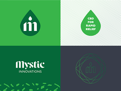 Mystic Innovations Patterning brand branding cbd cbd oil design device graphic icon logo mark mark icon symbol pattern typography vector