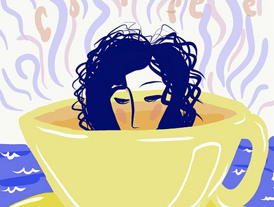 Scent of coffee coffee illustration sketching