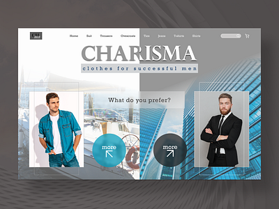 Concept - Clothes for successful men concept design ui uidesign ux