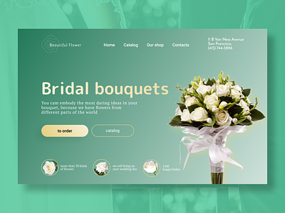 Concept - Bridal bouquets concept design ui uidesign ux