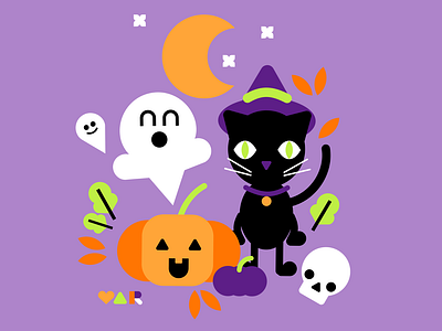 Spooky Season flat design halloween illustration