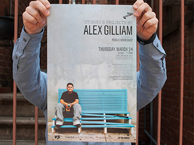 Alex Gilliam Event Poster active design architecture community design poster