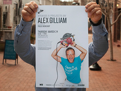 Alex Gilliam Event Poster 2 active design architecture community design event poster poster design print