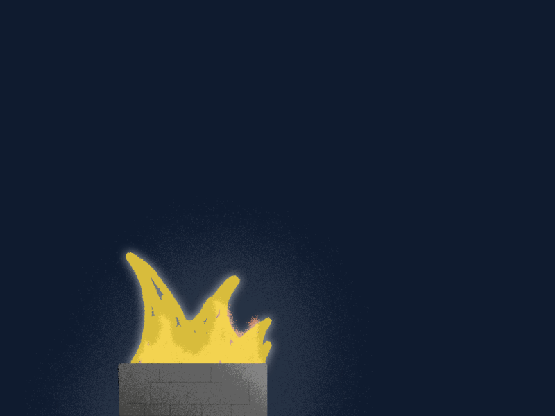 Campfire Pt. 1 animation campfire cel fire motion design motion graphics photoshop texture wip