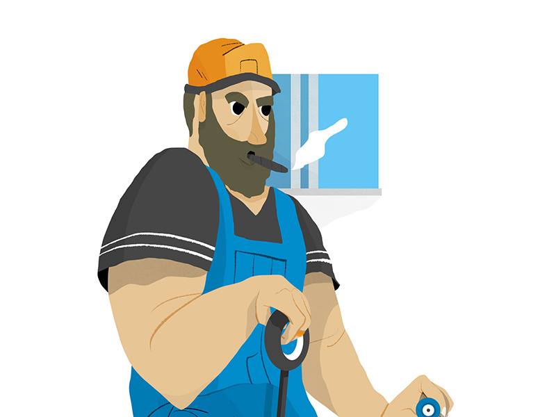 Fisherman drawing illustration photoshop person fisherman character design art design editorial character