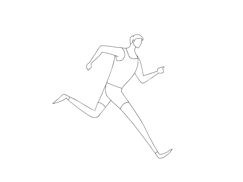 Runner Wip cel character animation character design hand drawn animation motion design motion graphics run cycle running wip
