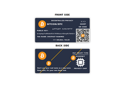 Bitcoin Card Design branding design graphic design ui we web