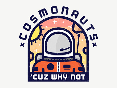 Cosmonauts cosmonaut logo patch space stars vintage