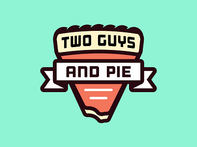Two Guys & Pie branding design food guy illustration logo pie two
