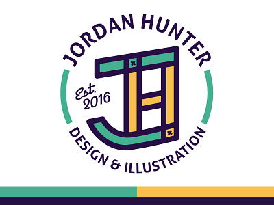 Jh Design brand design hunter illustration jh logo personal