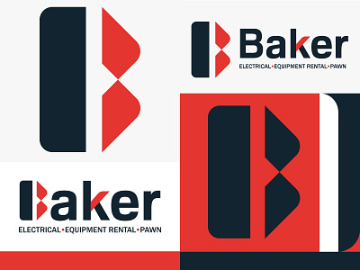 Baker Branding baker brand design electrical equipment illustration logo modern oklahoma pawn tool tulsa