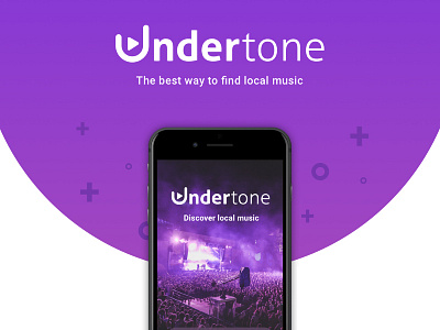 Undertone app flat local logo mock mockup music real undertone