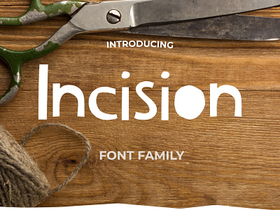 Incision Font Pack branding creative market cutout font design font font design fonts logo typeface typography vector