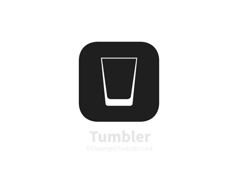 Tumbler AppIcon drink glass water