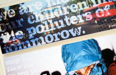 Environmental Campaign montage photography poster typography