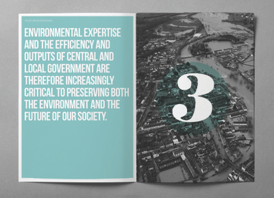 Enviromental Study #1 editorial poster typography