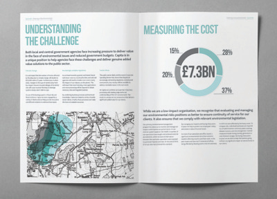 Environmental Study brochure editorial layout type typography