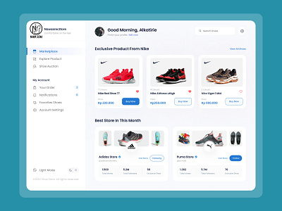Online Shope Website Specifically For Buying And Selling Shoes design ui ux