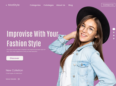 My Fashion Clothing UI Design design ui ux web webdesign