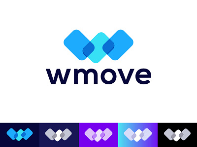 wmove + w letter logo design brand branding creative logo design graphic design illustraion logo logo design logo designer logo maker minimalist logo modern typography ui w w icon w letter w logo web design wmove