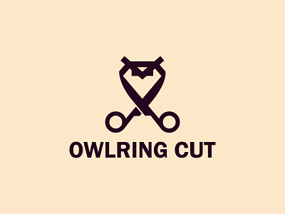 Owl Ring Cut Logo animals bird brand branding cut cutting dimond graphic design hoot illustration logo logo design logo mark luxury mark minimal modern owl ring symbol