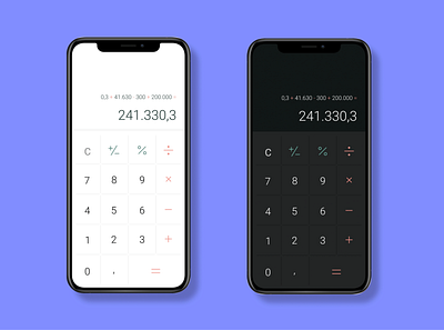 Calculator app calculator dailyui dailyui004 design ui