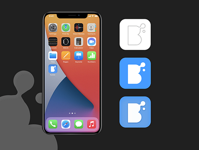 Bubble logo app branding daily ui dailyui dailyui005 design logo ux
