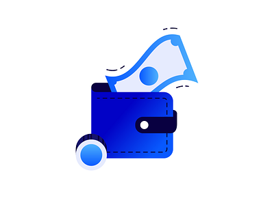 Pictogram for Bank / 01 bank blue economy finance icon illustration money pictogram wallet