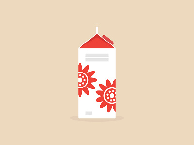 Norwegian Carton Milk carton color flat milk vector