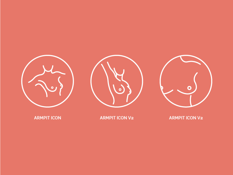 breast cancer icons Breast cancer icons