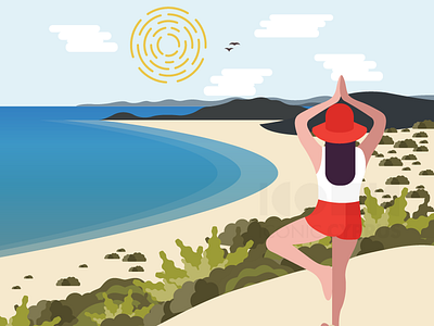 Golden Sand Beach beach culture cyprus icon iconic illustration kibris kıbrıs landmark people summer