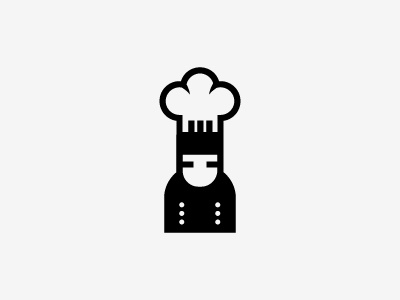 Chef black chef cook cooking eating food gastronomy icon illustration logo symbolicon turkey vector