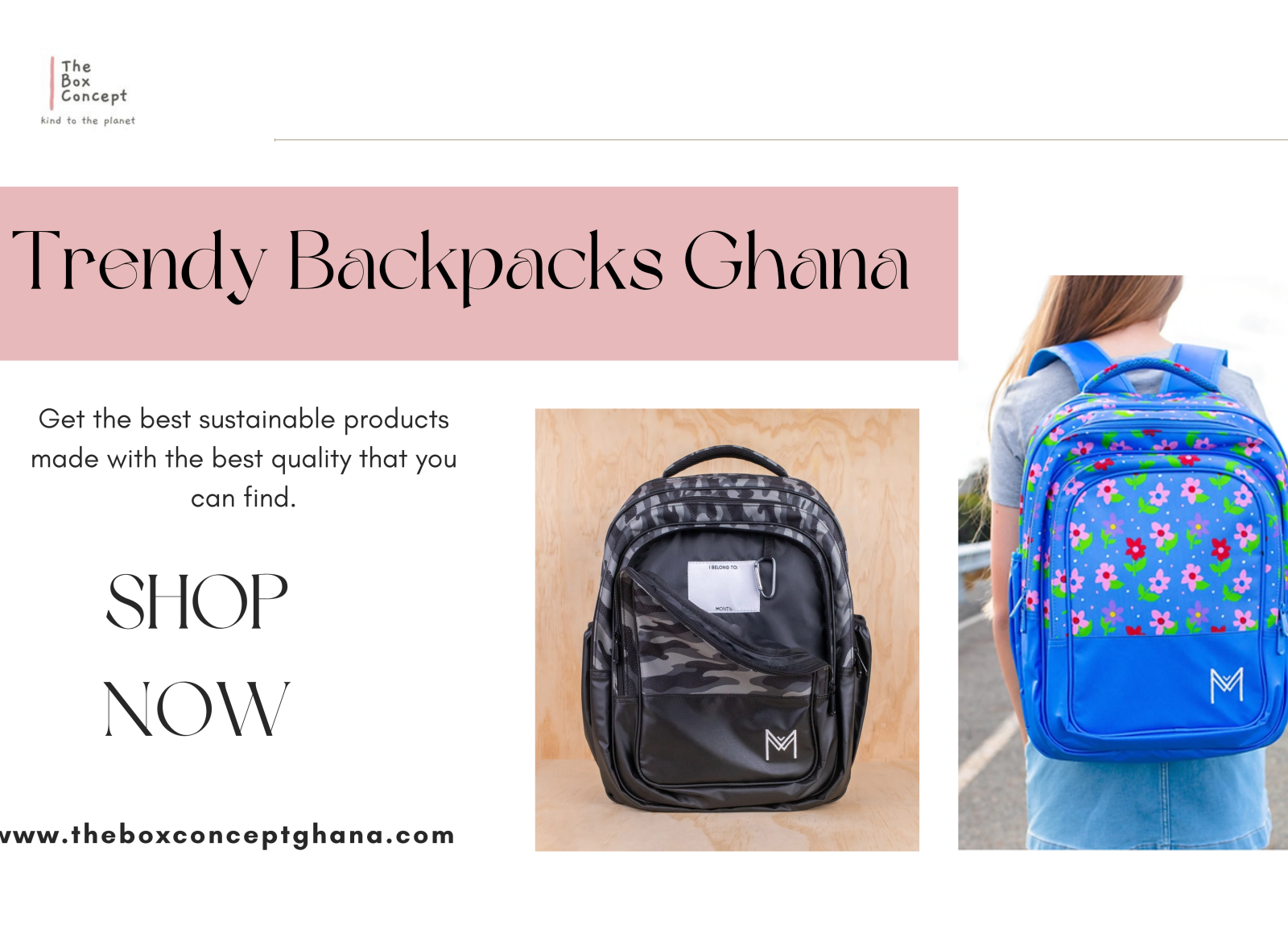 Get Your Hands On The Trendiest Backpacks In Ghana by The Box Concept