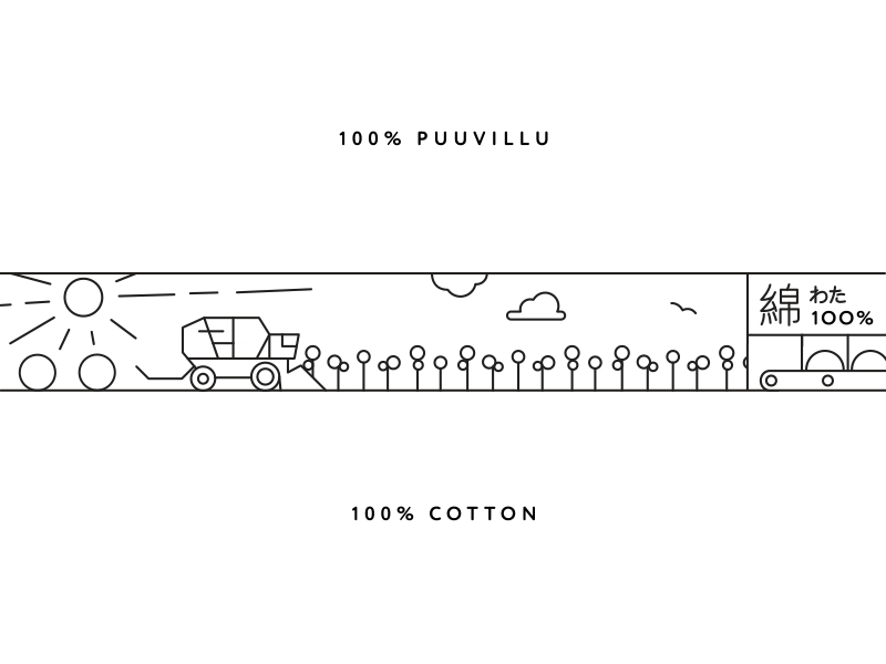 87 cotton puuvillu 綿