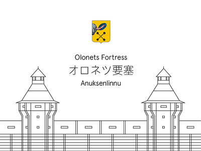 119 anuksenlinnu aunus fortress olonets オロネツ 要塞