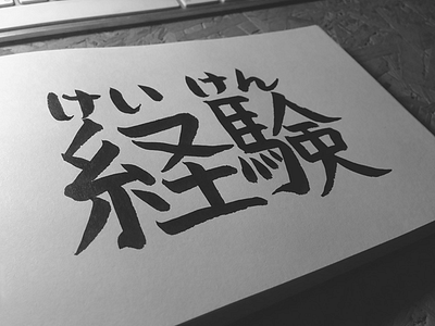 231 experience japanese kanji 経験