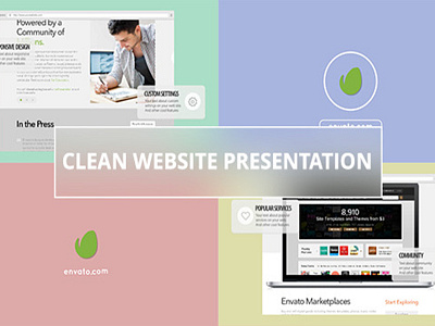 Clean Website Presentation after effects commercial corporate elegant marketing presentation promotion simple site template videohive website