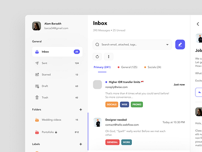 Mailbox | Dashboard email branding design graphic design illustration ui uidesign ux