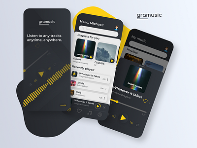 Gramusic. Mobile music app.