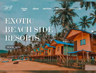 Enjoy your holidays in a Exotic manner design illustration logo ui ux web website