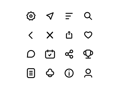 Icons set app design branding graphic design icon iconographic icons icons set illustration set of icons ui