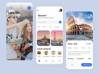 let's go- travel App Concept