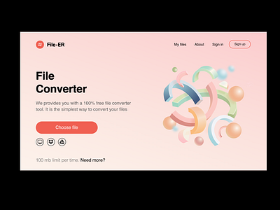 file converter web app app design file ui