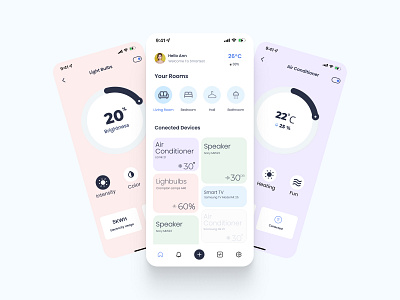 Smart home app app design figma smarthome ui ux