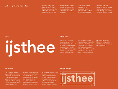 Grafische Elementen avenir graphic graphic elements identity ijsthee logo orange poster student
