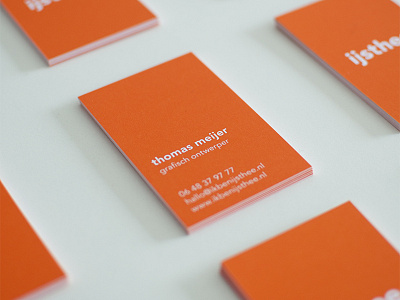 Business Cards branding business business cards cards ijsthee orange pantone orange 021