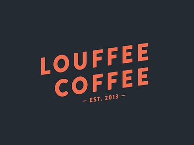 Louffee Coffee Concept branding coffee concept ijsthee logo louffee louffee coffee concept