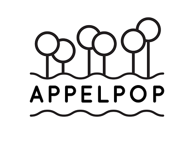 Appelpop appelpop apple concept festival ijsthee logo music festival redesign river